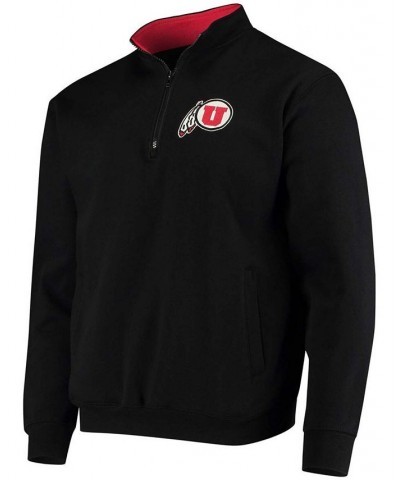 Men's Black Utah Utes Tortugas Logo Quarter-Zip Jacket $28.80 Sweatshirt