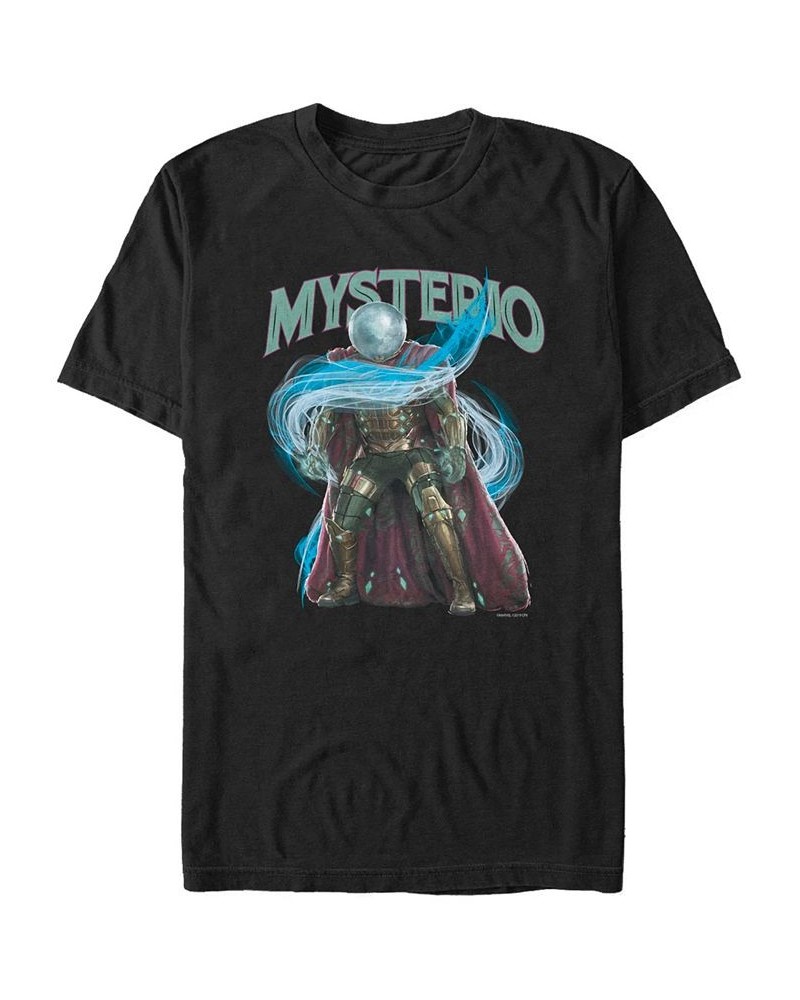 Marvel Men's Spider-Man Far From Home Mysterio Power Stance, Short Sleeve T-shirt Black $18.89 T-Shirts