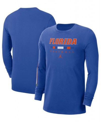 Men's Royal Florida Gators Word Long Sleeve T-shirt $19.35 T-Shirts