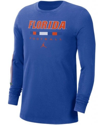 Men's Royal Florida Gators Word Long Sleeve T-shirt $19.35 T-Shirts