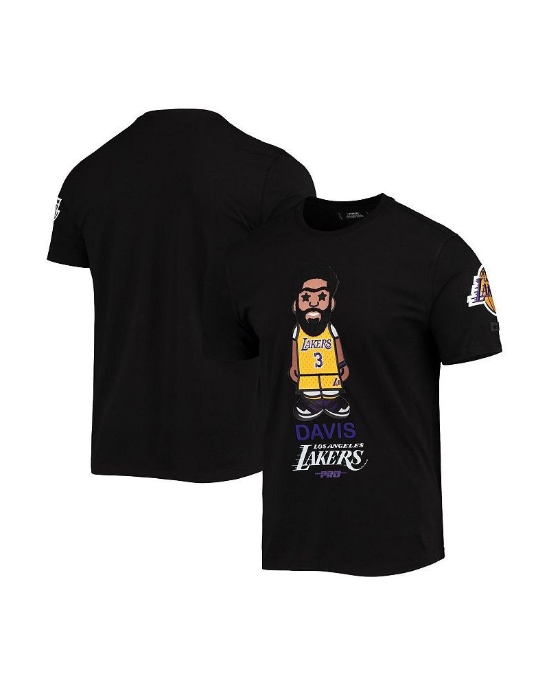 Men's Anthony Davis Black Los Angeles Lakers Caricature T-shirt $24.99 T-Shirts