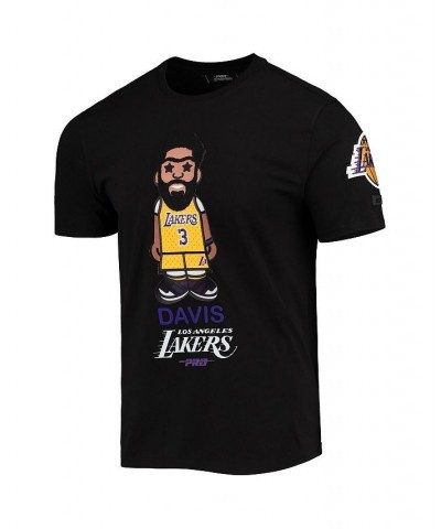 Men's Anthony Davis Black Los Angeles Lakers Caricature T-shirt $24.99 T-Shirts