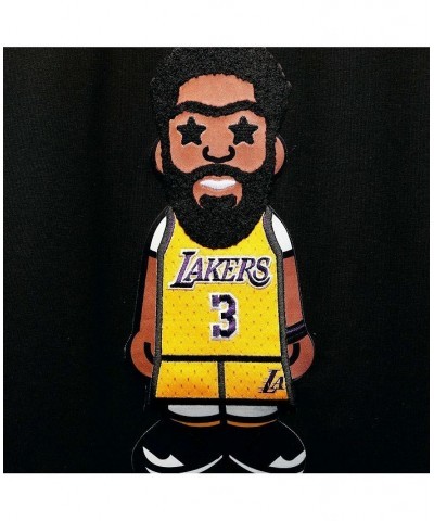 Men's Anthony Davis Black Los Angeles Lakers Caricature T-shirt $24.99 T-Shirts