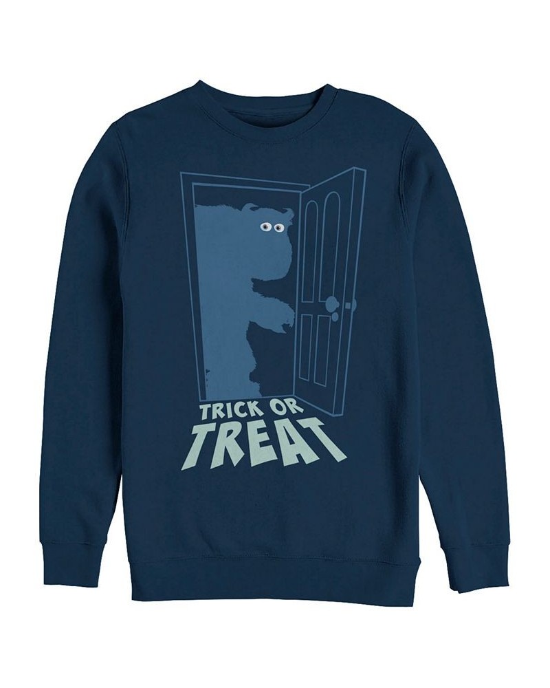 Disney Pixar Men's Monsters Inc. Sulley Trick or Treat, Crewneck Fleece Blue $25.30 Sweatshirt