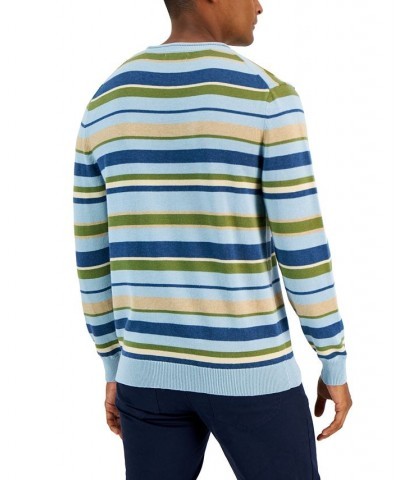 Men's Striped Sweater Blue $17.02 Sweaters