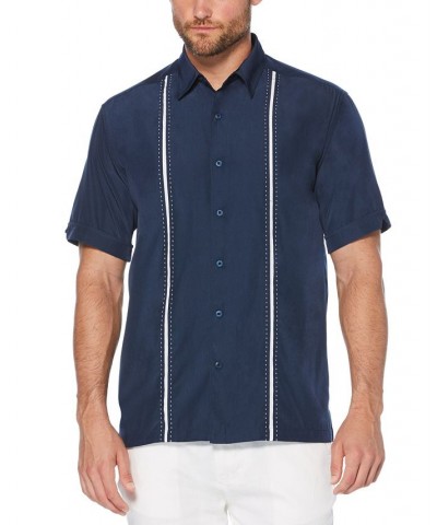 Men's Big & Tall Stripe Shirt Blue $18.62 Shirts