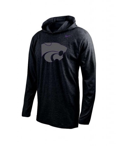 Men's Black Kansas State Wildcats Color Pop Performance Hoodie Long Sleeve T-shirt $33.47 T-Shirts