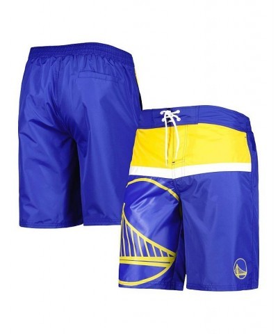 Men's Royal Golden State Warriors Sea Wind Swim Trunks $28.60 Swimsuits