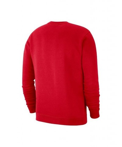 Men's Red England National Team Fleece Pullover Sweatshirt $40.49 Sweatshirt