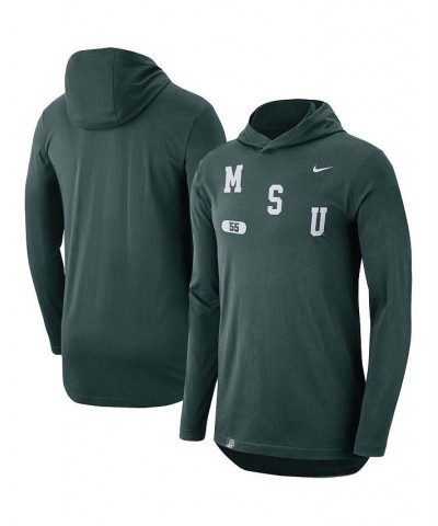 Men's Green Michigan State Spartans Team Performance Long Sleeve Hoodie T-shirt $27.90 T-Shirts