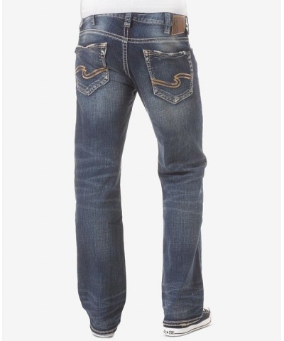 Men's Zac Relaxed Fit Straight Stretch Jeans Blue $34.01 Jeans