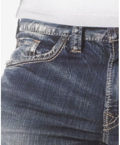 Men's Zac Relaxed Fit Straight Stretch Jeans Blue $34.01 Jeans