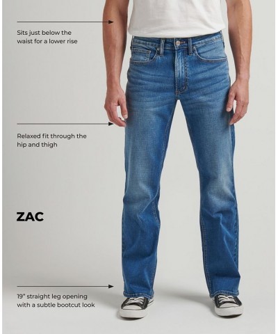 Men's Zac Relaxed Fit Straight Stretch Jeans Blue $34.01 Jeans