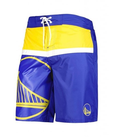 Men's Royal Golden State Warriors Sea Wind Swim Trunks $28.60 Swimsuits