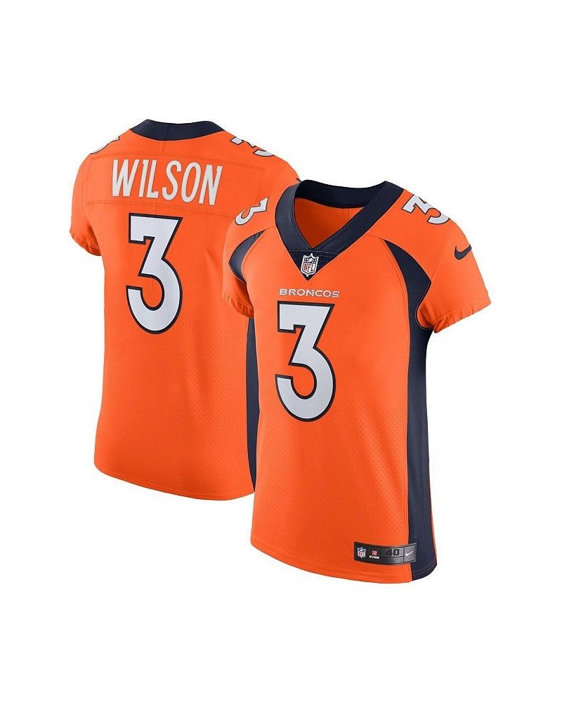 Men's Russell Wilson Orange Denver Broncos Vapor Elite Jersey $138.00 Jersey