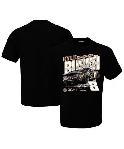 Men's Black Kyle Busch 3CHI Speed T-shirt $18.19 T-Shirts