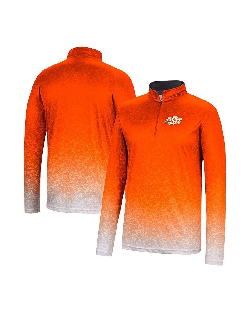 Men's Orange Oklahoma State Cowboys Walter Quarter-Zip Windshirt $23.10 T-Shirts