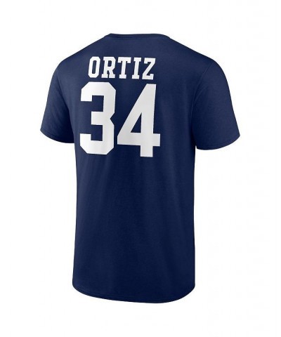 Men's Branded David Ortiz Navy Boston Red Sox Logo Graphic T-shirt $21.00 T-Shirts