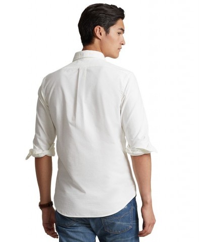 Men's Classic Fit Long Sleeve Oxford Shirt White $51.30 Shirts