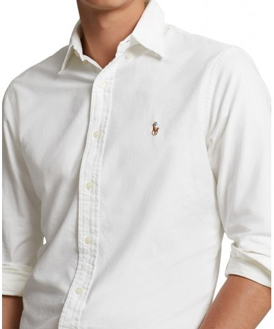 Men's Classic Fit Long Sleeve Oxford Shirt White $51.30 Shirts