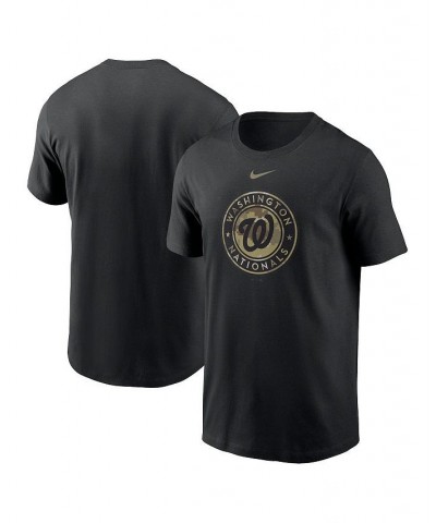 Men's Black Washington Nationals Camo Logo Team T-shirt $26.99 T-Shirts