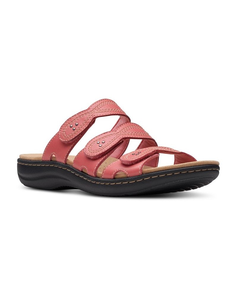 Women's Laurieann Ayla Slip-On Strappy Sandals Red $41.60 Shoes