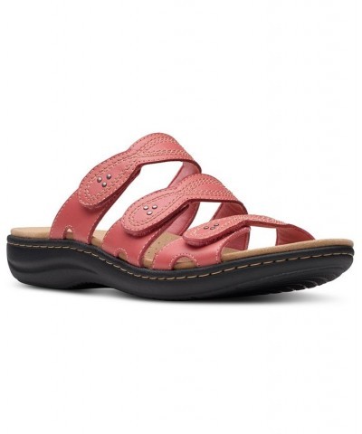 Women's Laurieann Ayla Slip-On Strappy Sandals Red $41.60 Shoes