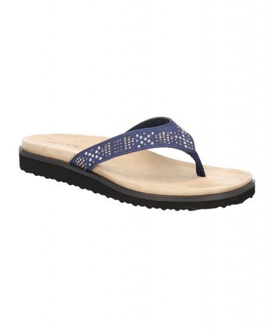 Women's Stevie Thong Sandals Blue $29.90 Shoes