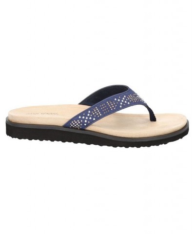 Women's Stevie Thong Sandals Blue $29.90 Shoes