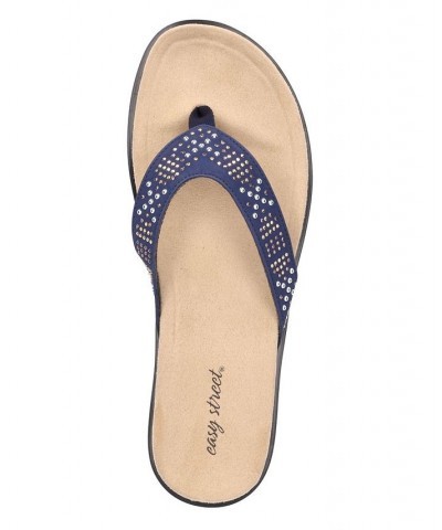 Women's Stevie Thong Sandals Blue $29.90 Shoes