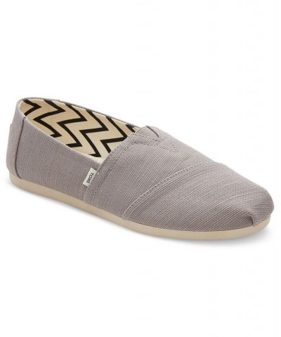 Women's Alpargata Recycled Slip-On Flats Drizzle Grey Recycled Cotton Slubby Woven $26.55 Shoes