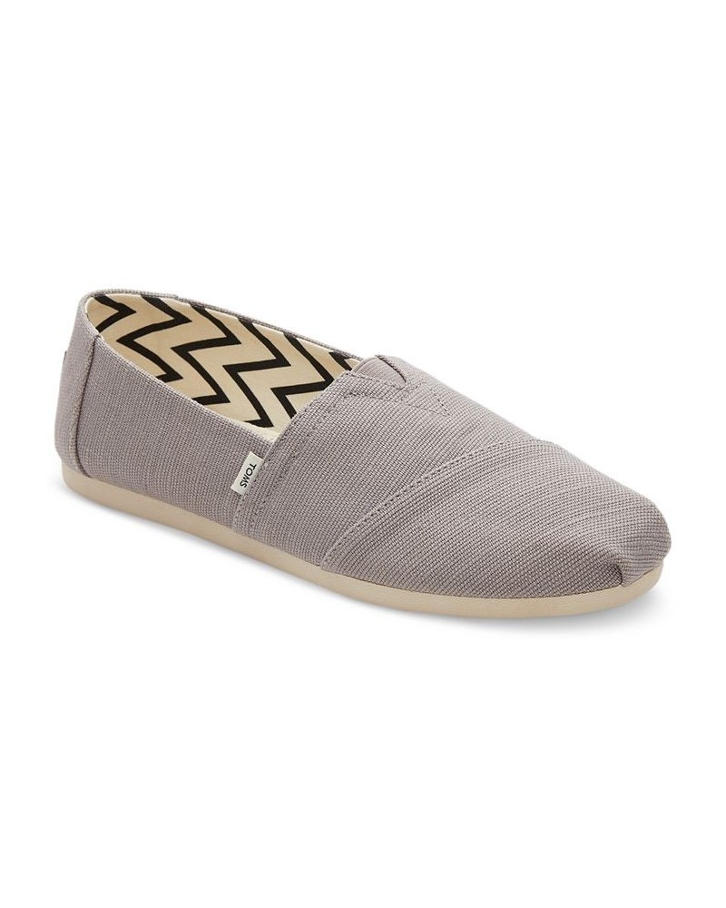 Women's Alpargata Recycled Slip-On Flats Drizzle Grey Recycled Cotton Slubby Woven $26.55 Shoes