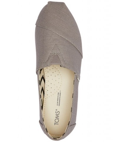 Women's Alpargata Recycled Slip-On Flats Drizzle Grey Recycled Cotton Slubby Woven $26.55 Shoes