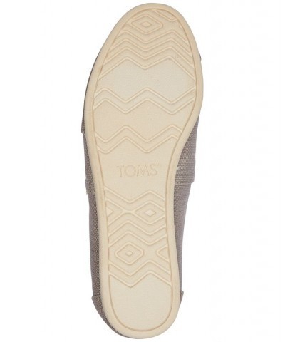 Women's Alpargata Recycled Slip-On Flats Drizzle Grey Recycled Cotton Slubby Woven $26.55 Shoes