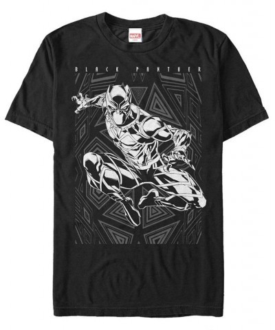 Marvel Men's Black Panther Action Pose Short Sleeve T-Shirt Black $15.75 T-Shirts