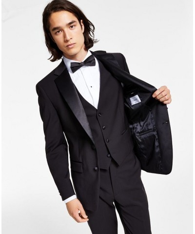 Men's X-Fit Slim-Fit Infinite Stretch Black Tuxedo Jacket Black $78.63 Suits