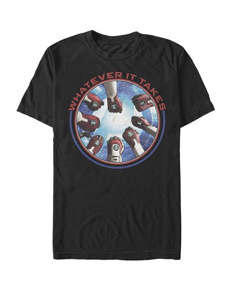 Marvel Men's Avengers Endgame Whatever It Takes Fist Bump, Short Sleeve T-shirt Black $15.40 T-Shirts