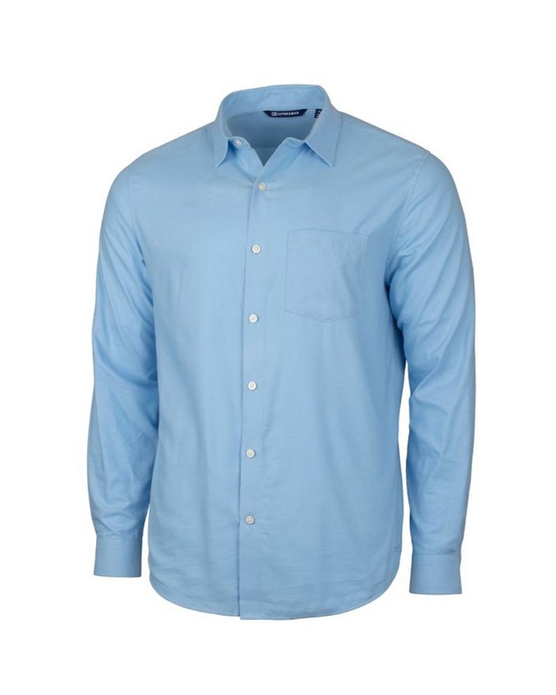 Men's Windward Twill Long Sleeve Shirt Indigo $39.90 Shirts