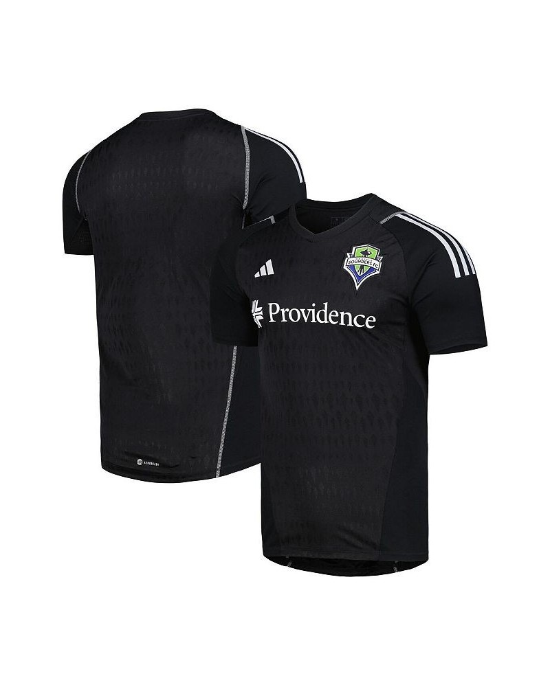 Men's Black Seattle Sounders FC 2023 Replica Goalkeeper Jersey $46.80 Jersey