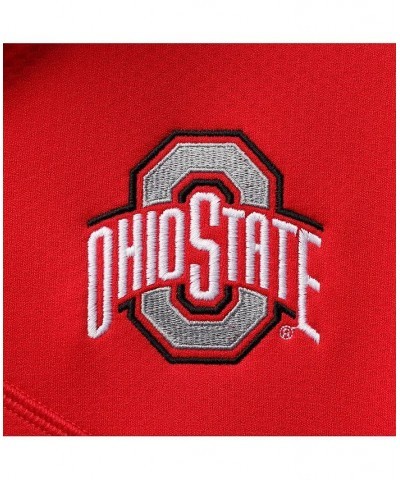 Men's Scarlet Ohio State Buckeyes Primary Logo Training Performance Quarter-Zip Jacket $31.50 Jackets