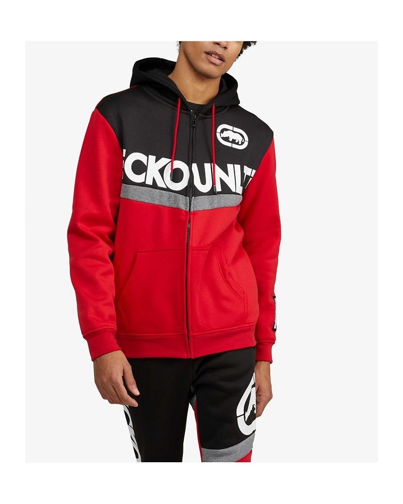 Men's Bold Statement Full-Zip Hoodie Rue Red $37.84 Sweatshirt