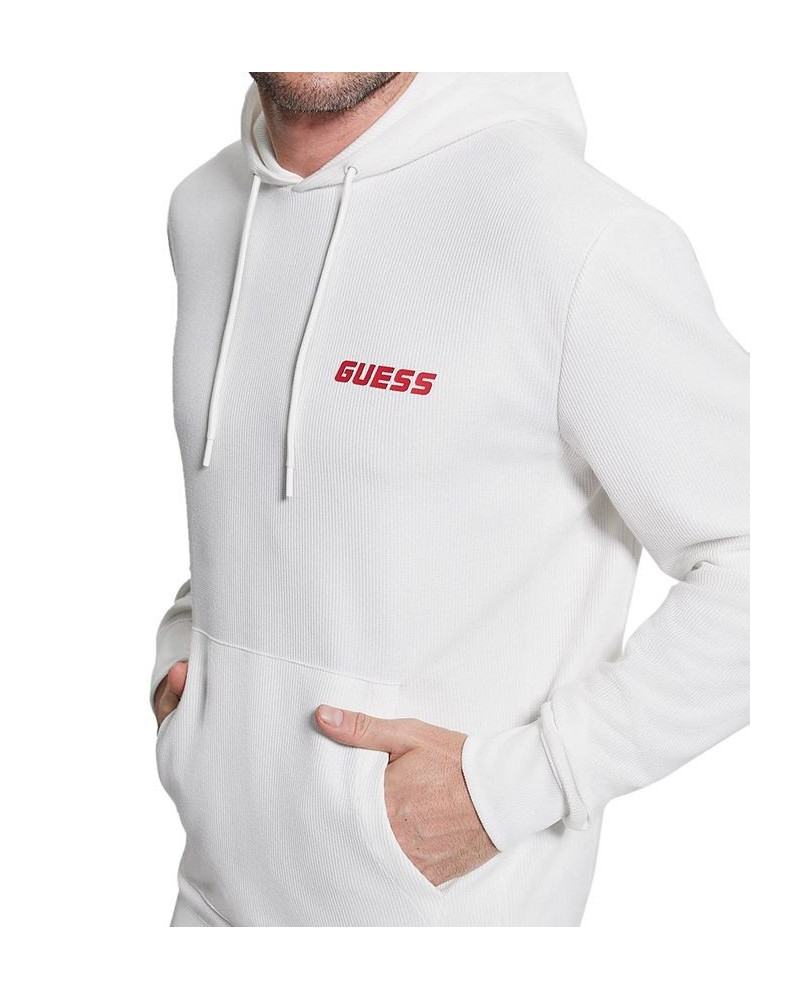 Men's Korbin Hooded Logo Sweatshirt White $48.60 Sweatshirt