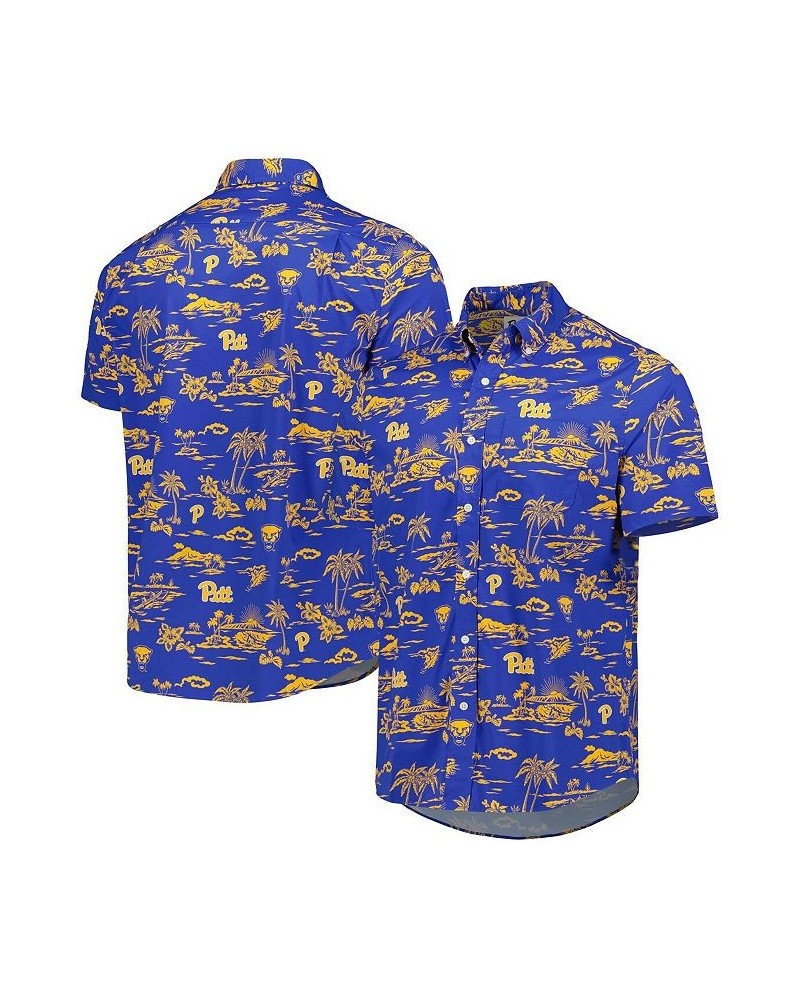 Men's Royal Pitt Panthers Performance Button-Down Shirt $45.60 Shirts