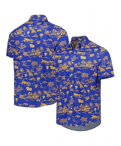 Men's Royal Pitt Panthers Performance Button-Down Shirt $45.60 Shirts