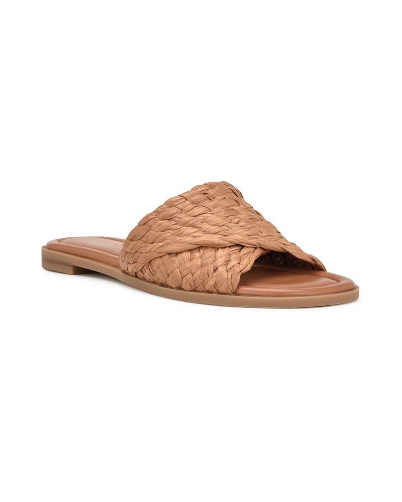 Women's Havah Slip-On Casual Flat Slide Sandals PD03 $36.49 Shoes