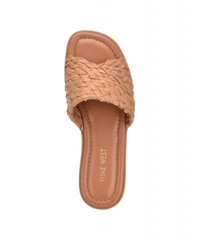 Women's Havah Slip-On Casual Flat Slide Sandals PD03 $36.49 Shoes