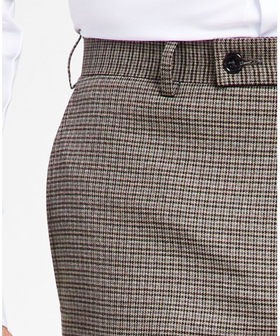 Men's Classic-Fit UltraFlex Stretch Check Dress Pants PD05 $25.91 Pants