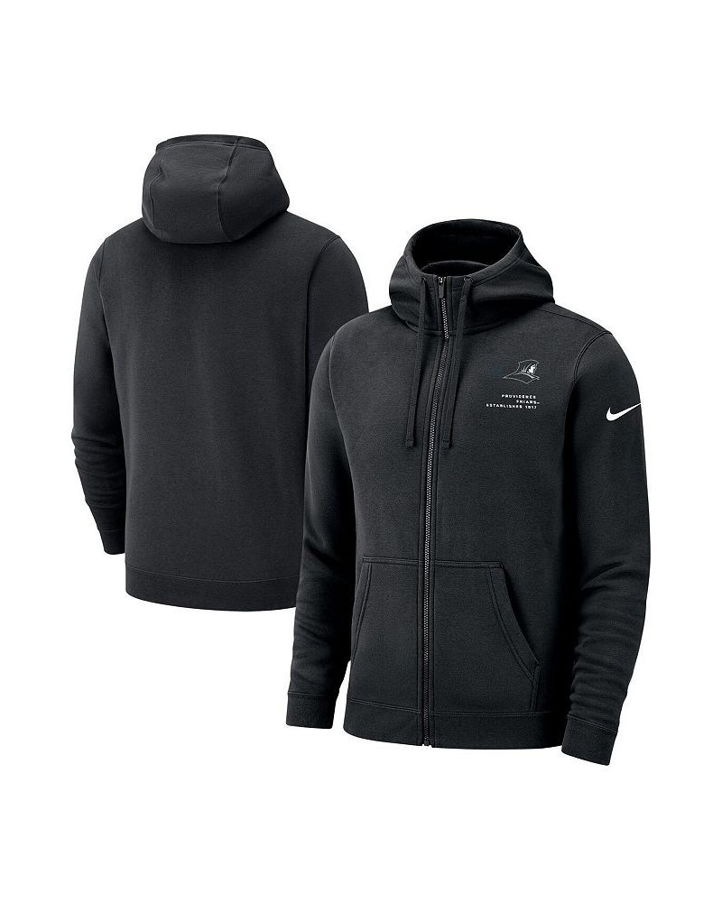 Men's Black Providence Friars Club Full-Zip Hoodie $39.95 Sweatshirt