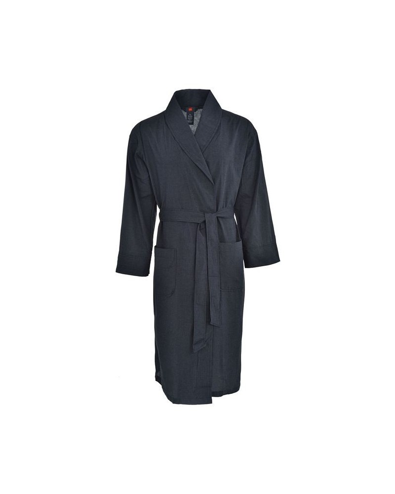 CLOSEOUT! Hanes Men's Big and Tall Woven Shawl Robe Black $18.87 Pajama