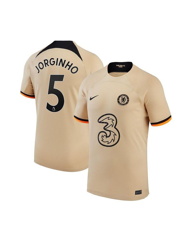 Men's Jorginho Gold Chelsea 2022/23 Third Replica Player Jersey $46.01 Jersey